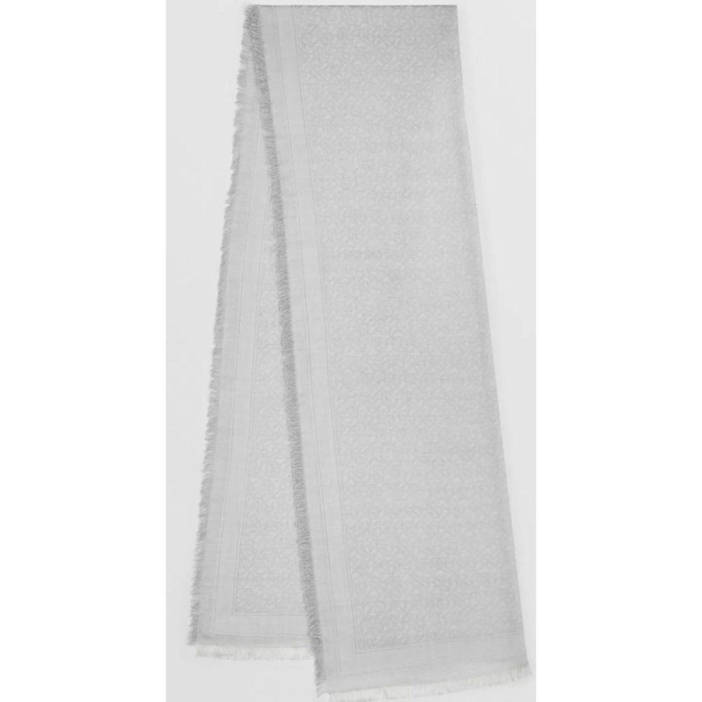Burberry - Monogram Wool Silk Jacquard Scarf